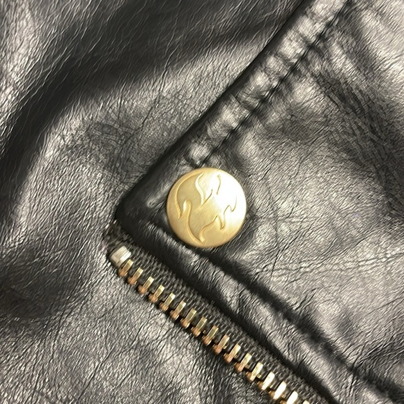 D-signed by Disney Black Moto Jacket Kids Beauty and the Beast Size Large - Picture 5 of 6